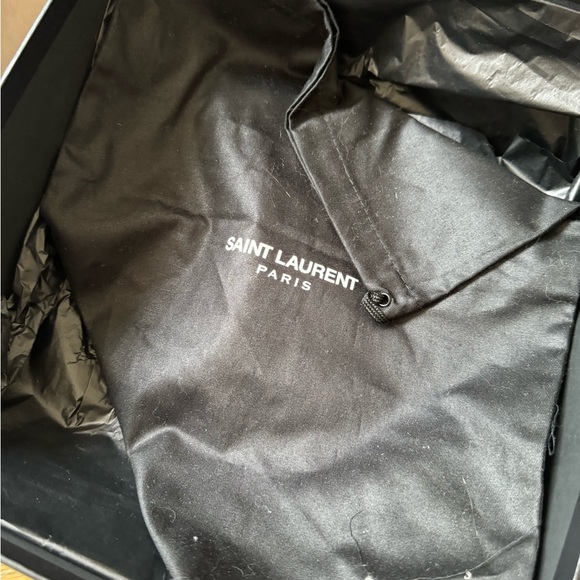 SAINT LAURENT Metallic Bronze Tribute Sandals - Size 40 1/2, 9 - Picture 10 of 10